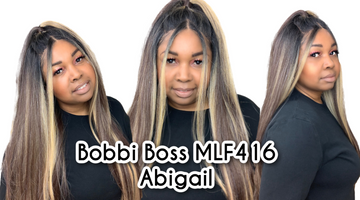 HALF UP HALF DOWN WIG| Bobbi Boss Abigail Wig Review