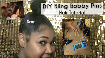 DIY Bling Bobby Pins Hair Tutorial