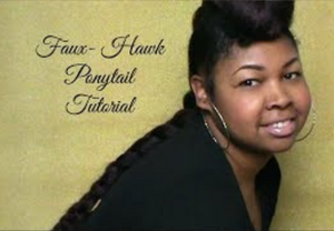 Faux Hawk Ponytail Hair Tutorial