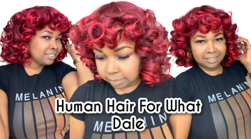 Red Synthetic Curls| Human Hair For What Dale Wig Review