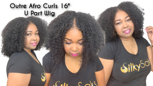 HUMAN HAIR BLEND AFRO| Outre Afro Curls 16