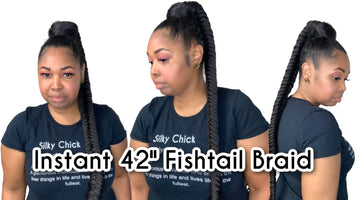 🔥 FISHTAIL BRAID| Outre Pretty Quick Wrap Ponytail Braided Fishtail 42