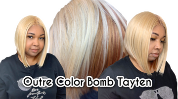 PEEK-A-BOO COLOR |  Outre Color Bomb Tayten Wig Review
